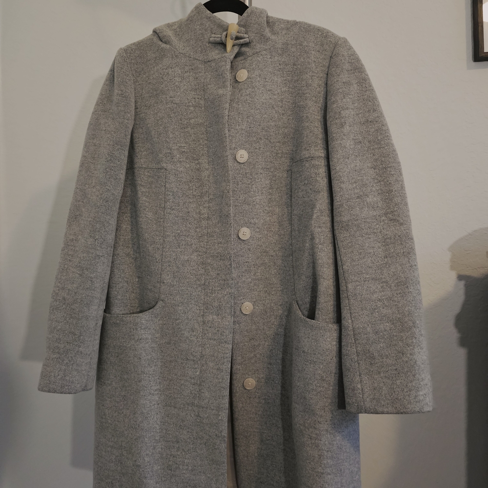 Women's Gray Wool Coat